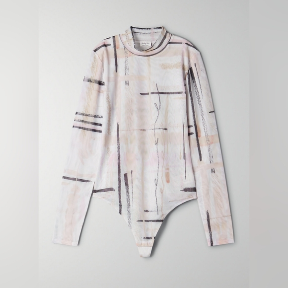 Babaton Parlay Bodysuit Light Cream/Denude Sz XXS - Picture 3 of 15